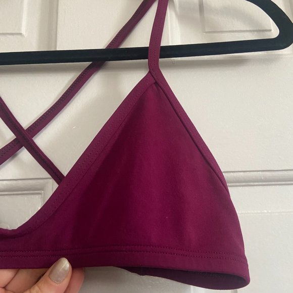 Jolyn Clothing Women's Bikini Top - Merlot - Picture 6 of 6